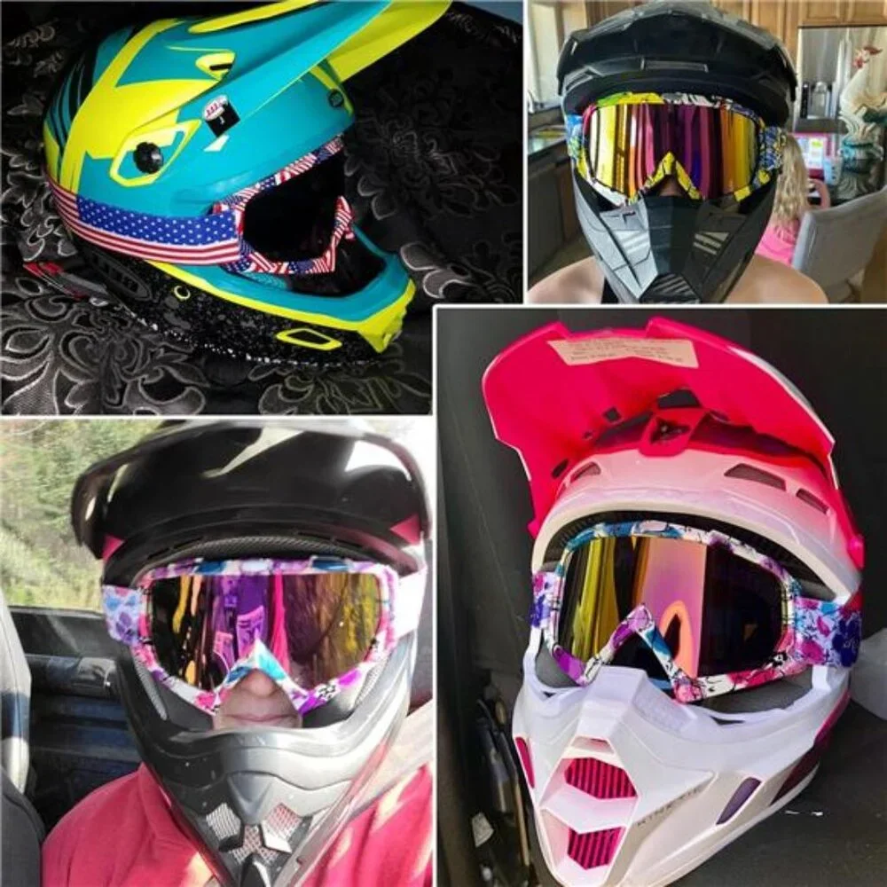 Motocross Goggles Anti Fog UV400 Off Road Dirt Bike ATV Helmet Riding